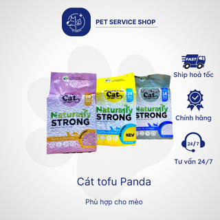 Cát vệ sinh cho mèo - Cát đậu nành TOFU PANDA 7L - Cafe, Trà xanh PETSERVICE