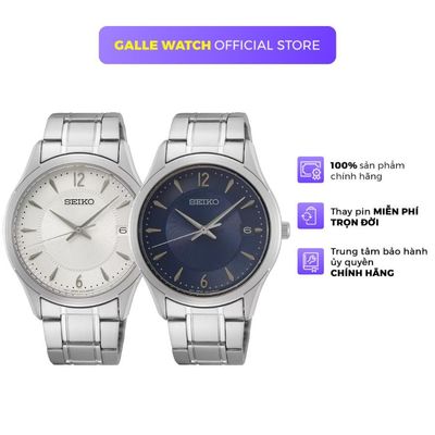 Đồng hồ nam Seiko SUR41 mặt kính Sapphire sang trọng, chống nước ấn tượng 10ATM, dây thép không gỉ cao cấp