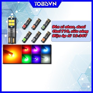 1 Bóng đèn led t10 gắn xi nhan, demi xe ô tô, xe máy