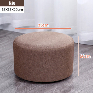 Ghế đôn sofa tròn cho thợ làm móng trong tiệm nail spa| Thế Giới Ghế Nail