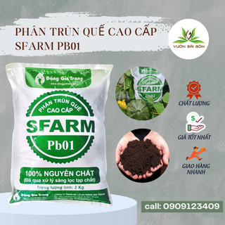 Phân bón trùn quế Sfarm bao 10kg