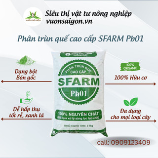 Phân bón trùn quế Sfarm bao 10kg