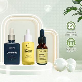 Combo Peel bong + Serum Ceraminde BesoLab + Serum B5 vàng CB085