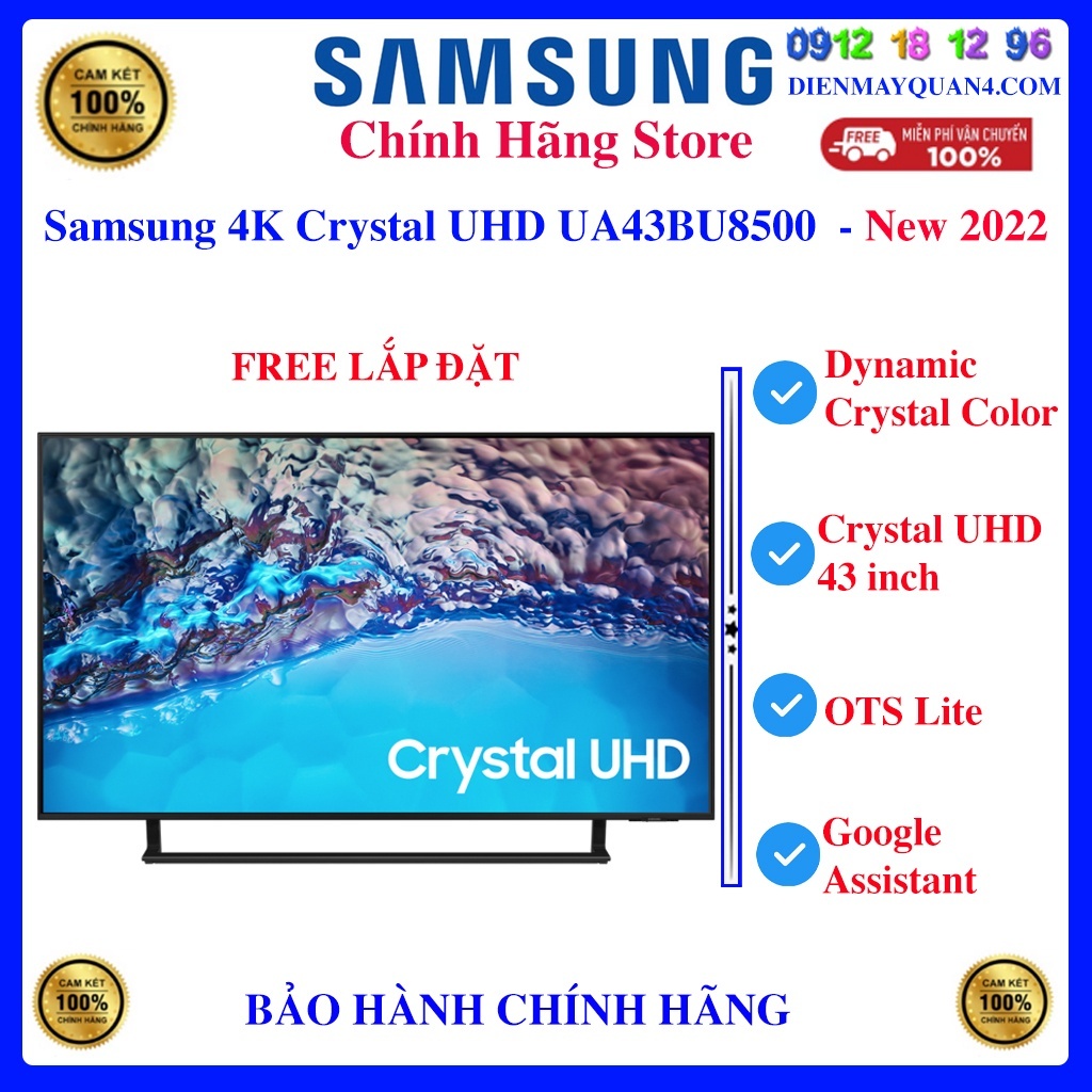 [Samsung 43BU8500] Smart Tivi Samsung 4K 43 inch UA43BU8500