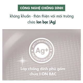 Combo 2 chảo inox Edelkochen Easy Prism - Màu Cream (Chảo chiên 24cm/ Chảo xào 28cm)