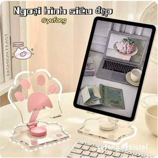 trong suốt giá đỡ máy tính bảng sang trọng giá đỡ điện thoại di động tại nhà để bàn để xem phim truyền hình và xem hiện