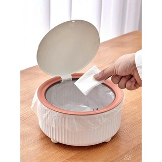 Hộp đựng rác để bàn nắp bật - thùng rác mini để bàn có nắp đậy