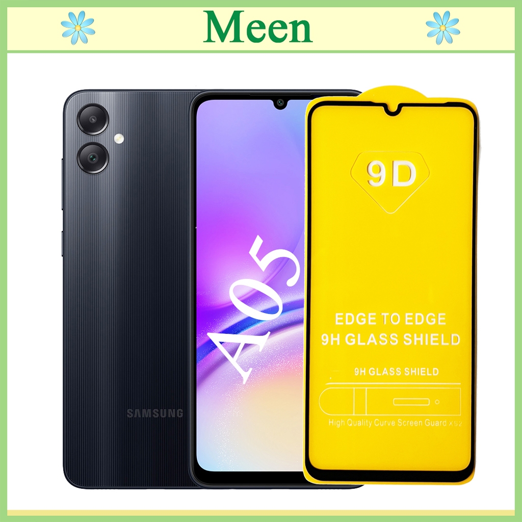 "Kính cường lực 9D Samsung A05 " Full màn hình, Ảnh thực shop tự chụp, tặng kèm bộ giấy lau kính Meen