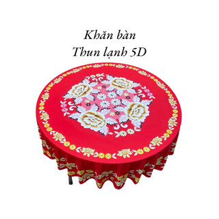 khăn trải bàn thun lạnh 5d