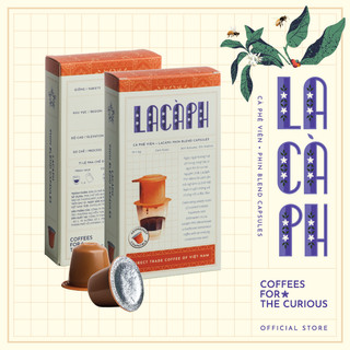 Cà phê viên nén capsules Lacàph Phin Blend - Hàng chính hãng