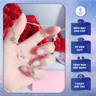 Lắc chân bạc 925 kèm hộp đựng - Trang sức cao cấp HVJ