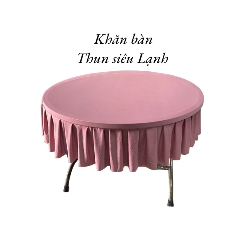 khăn trải bàn thun siêu lạnh màu