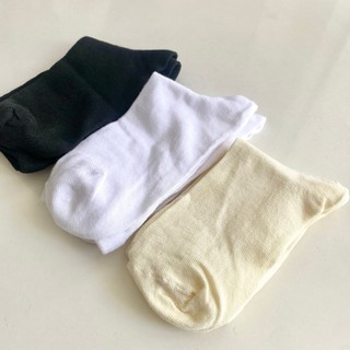 Tất Vớ Trơn Basic Cổ Cao Chất Mỏng Nhẹ Và Dày