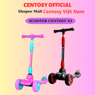 Xe scooter trẻ em có bánh đèn phát sáng, xe trượt cho bé siêu dễ lái centosy s3