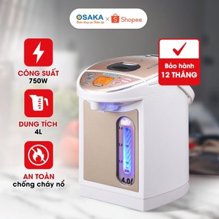 Bình thủy điện osaka ape-406p 4.0 lít 4 chế độ giữ ấm - hàng chính hãng
