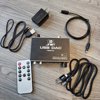 Bộ giải mã âm thanh dac jnet: da500u giải mã 24bit 192khz - có điều khiển chỉnh tăng bass và tăng âm lượng