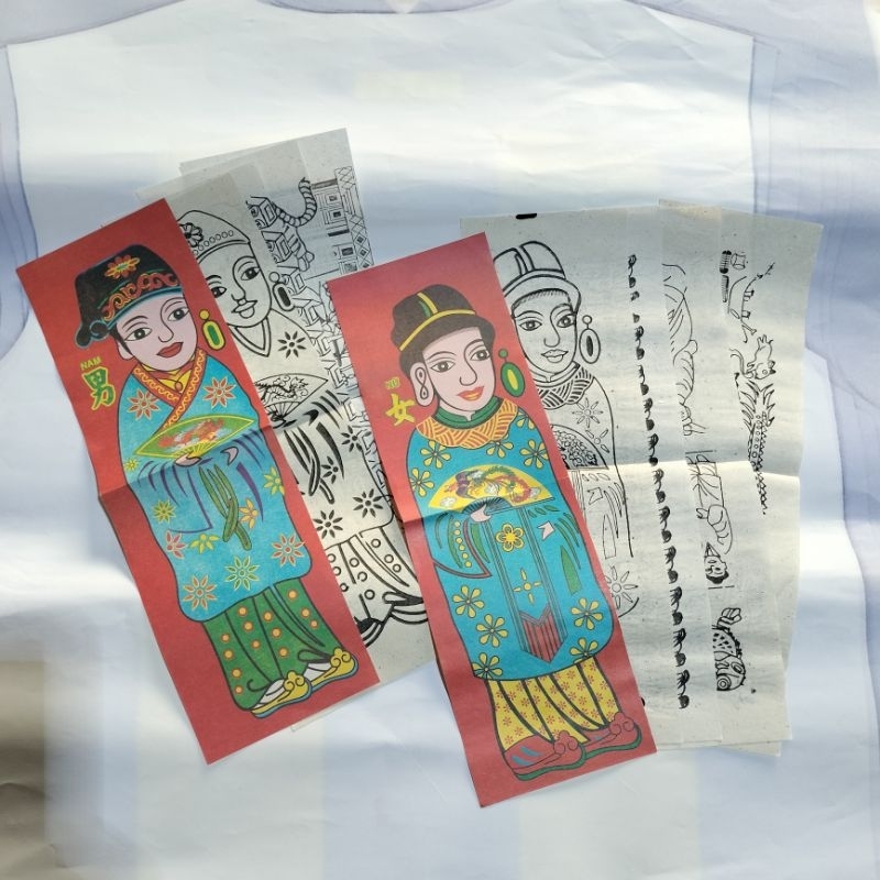 (5 Bộ)Giấy cúng bộ đồ thế nam nữ