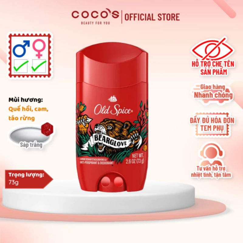 [CÓ BILL- TOP] Lăn sáp Lăn khử mùi Old Spice Old Spice Pure Sport là lăn khử mùi ở dạng sáp cực kì t