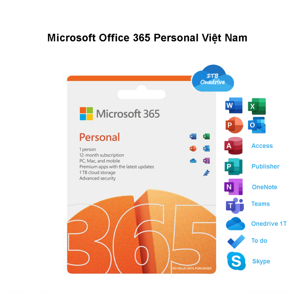 Phần mềm Microsoft Office 365 Personal