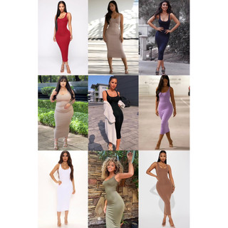 [XDCC - CÓ BIGSIZE] Đầm dây dáng ôm body nhiều màu xuất Âu - Fashion Nova Your Needs Met Dress