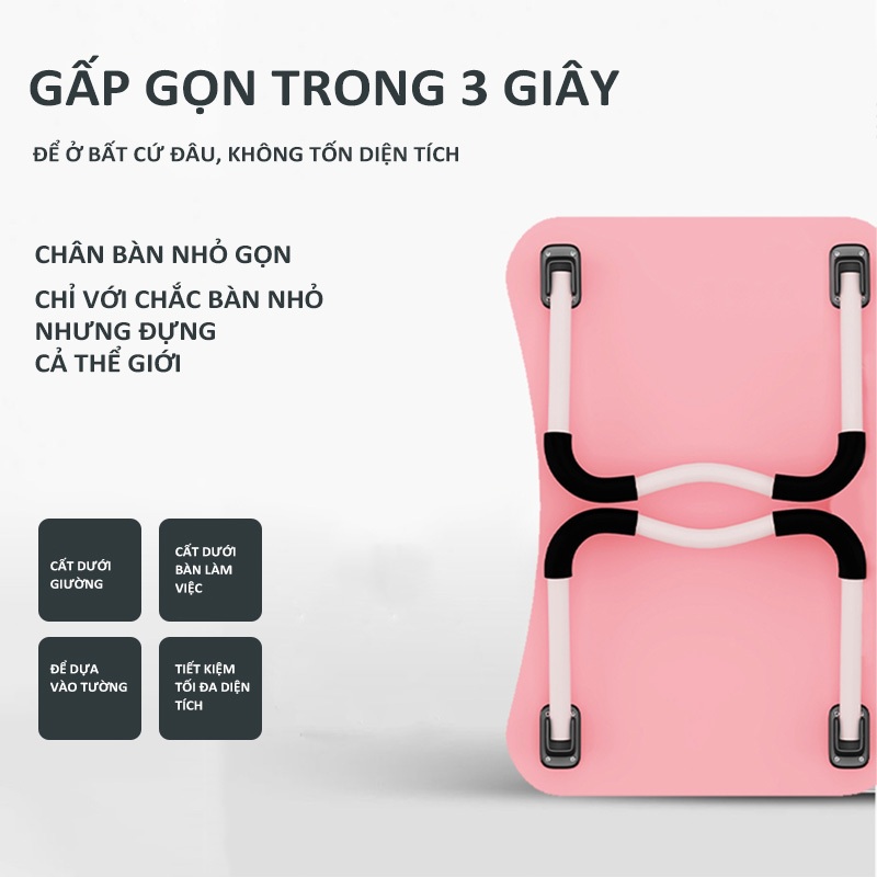 Bàn Học Bàn Làm Việc Bàn Laptop Ngồi Trên Giường Gấp Gọn Thiết Kế Đơn Giản Hiện Đại Đa Năng | BigBuy360 - bigbuy360.vn