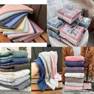 Khăn thể thao, gội đầu xuất Nhật dư 40*80cm - 100% cotton