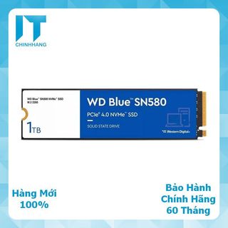 Ổ cứng ssd wd sn580 m2- ổ cứng ssd western digital blue m2 250gb /500gb / 1tb - pcie gen4 x4 nvme - hàng chính hãng
