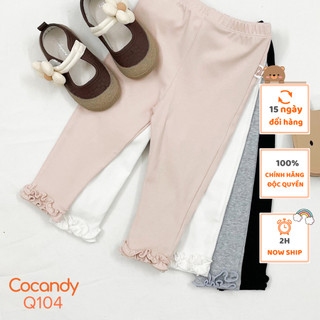 Quần cho bé -Quần dài thun bèo HỒNG NHẠT,ĐEN,GHI,TRẮNG và Quần thun chất liệu cotton mềm mại cho bé của COCANDY mã Q104