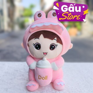 Gấu Bông Búp Bê Ôm Bình Sữa Cosplay Khủng Long Cao Cấp Siêu Dễ Thương