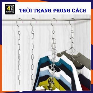 Móc xích treo quần áo thông minh 47cm - dây xích inox treo móc quần áo,đồ đa năng tiết kiệm diện tích - móc treo quần áo