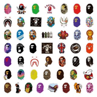Miếng dán Sticker A Bathing Ape ( Bape ) phong cách đường phố