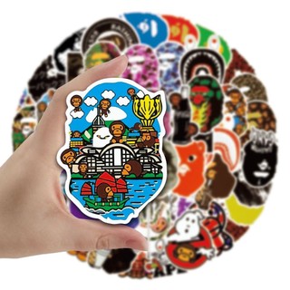 Miếng dán Sticker A Bathing Ape ( Bape ) phong cách đường phố