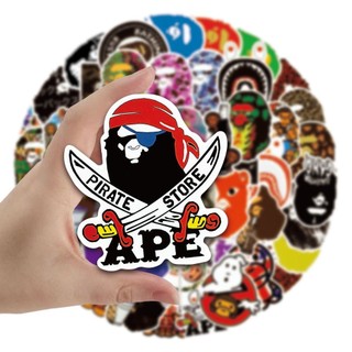 Miếng dán Sticker A Bathing Ape ( Bape ) phong cách đường phố