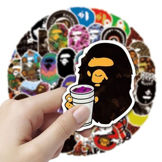 Miếng dán Sticker A Bathing Ape ( Bape ) phong cách đường phố
