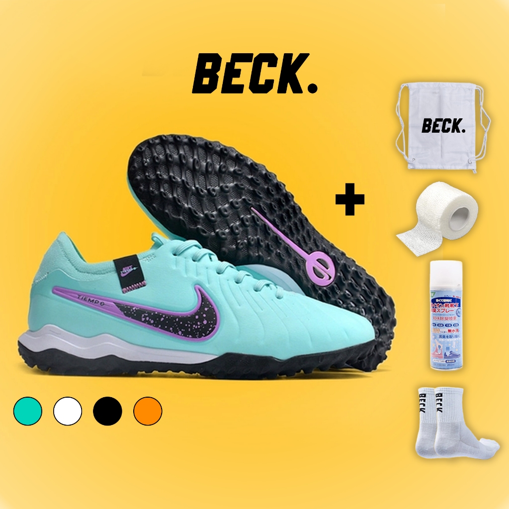Giày Bóng Đá Tiempo Legend 10 Pro Lưỡi Gà Liền HQ SOCCER BECK, Đế Đinh TF, Bám Sân, Các Phối Màu Sắc, Sân Cỏ Nhân Tạo