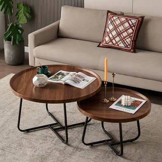 Bàn sofa hình tròn 5039cm phong cách Bắc Âu hiện đại đơn giản