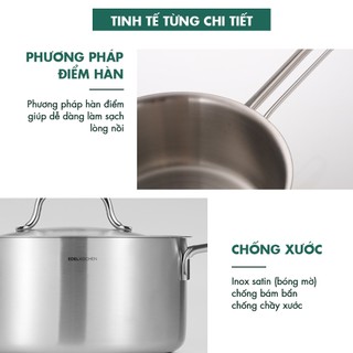 Bộ nồi inox Edelkochen All Day Collection (Quánh 16cm/ Nồi 20cm/ Nồi 24cm)