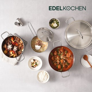 Bộ nồi inox Edelkochen All Day Collection (Quánh 16cm/ Nồi 20cm/ Nồi 24cm)