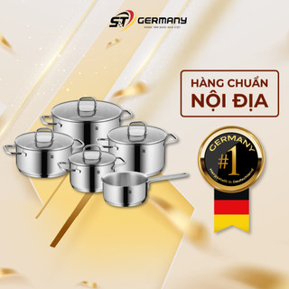 Bộ nồi WMF Inspiration nội địa Đức 5 món kèm quánh vung kính GermanySnT 70096