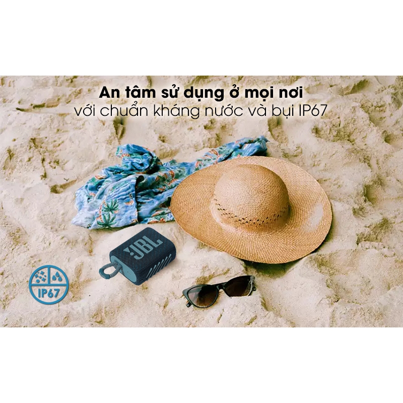 Loa Bluetooth Không Dây JBL Go 3 Nhỏ Gọn Tiện Lợi Chống Nước IP67 - Chơi Nhạc 5H - Bluetooth 5.1 - Bảo Hành 2 Năm | BigBuy360 - bigbuy360.vn