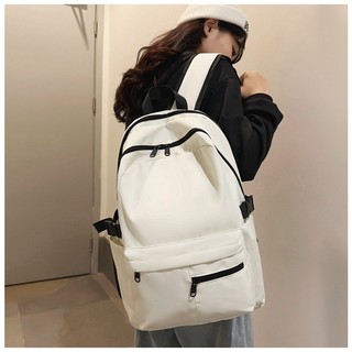Balo nam nữ vải dù chống thấm trơn màu basic BAG U BL2192