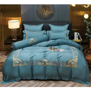 Set Chăn Ga Gối Lụa ALyda “ Trần Bông “ (set 7 món)