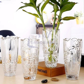 Lọ hoa tiệp thủy tinh cao cấp siêu đẹp cao 25cm - 30cm
