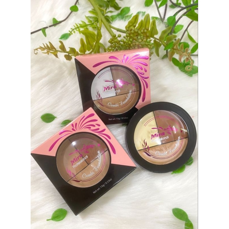 Kem Che Khuyết Điểm Mira Combi Foundation 3 Ngăn (Màu 1)