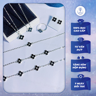 Set 4 lá sơn mới bạc 925 - Trang sức cao cấp HVJ