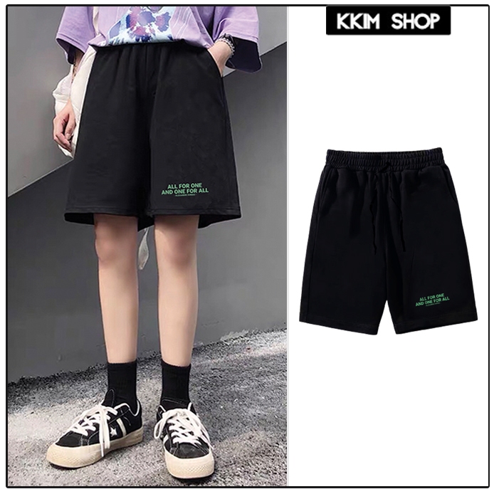 QUẦN SHORT KKIMSHOP, quần đùi thun nam nữ form rộng unisex, quần short mặc nhà nam nữ, XƯỞNG KKIM SHOP