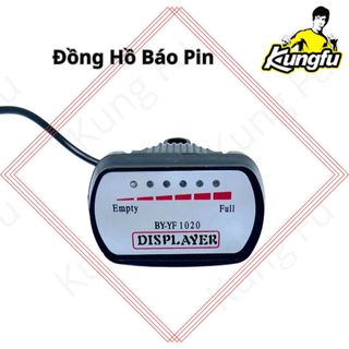 Đồng hồ báo pin 48V-60V Xe Đạp Điện - Xe Máy Điện Kung Fu Loại Tốt-HÀNG CHÍNH HÃNG