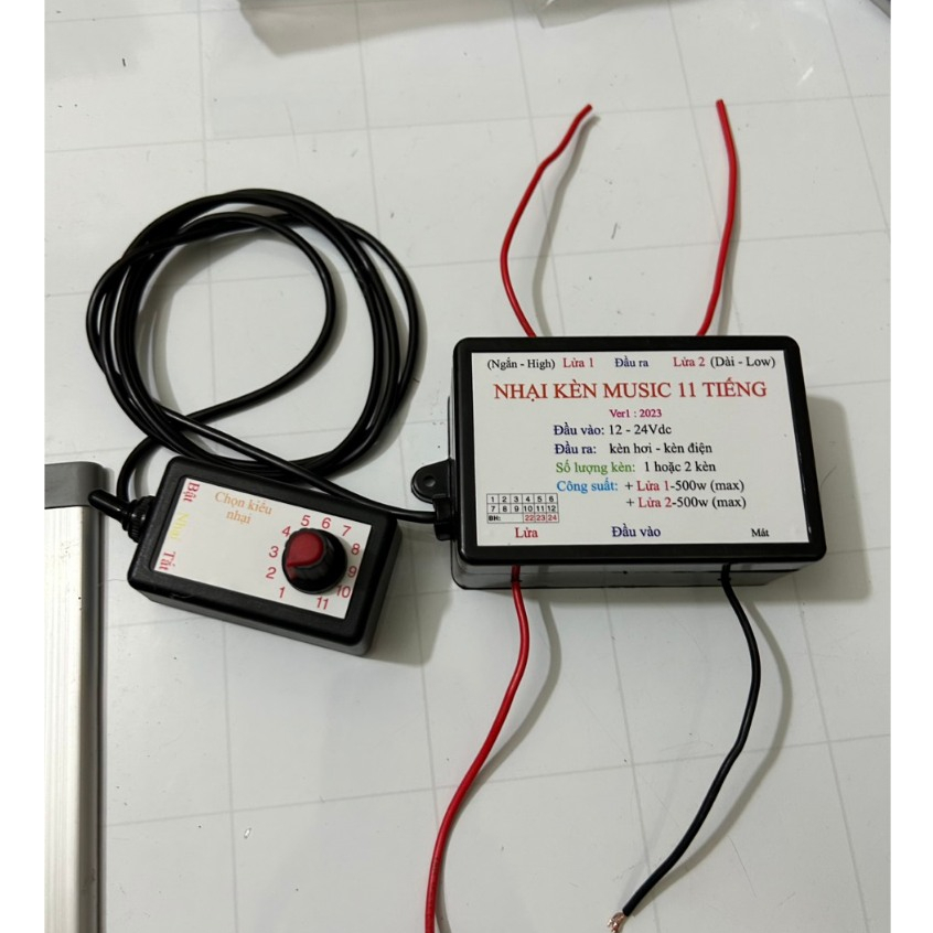 Combo 3 Nhại kèn 11 chế độ music, Nhại còi hơi, kèn hơi, kèn điện 12v/24v