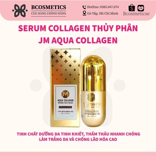 Serum Trắng Da Collagen Tươi Thủy Phân JM Aqua Collagen Wrinkle Care Serum Hàn Quốc 40ml