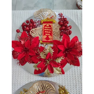Sỉ 5 Sét trang trí tháp bánh, tháp bia, nước ngọt, oản tài lộc, giỏ quà trang trí dịp lễ Tết, Noel